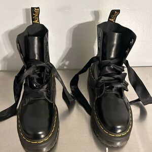 Molly Dr. Martens Black Combat Boots